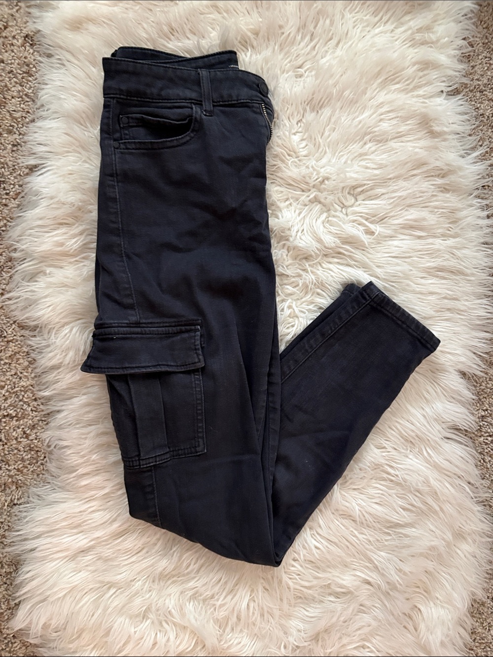 Guess Women's Black Skinny Cargo Jeans